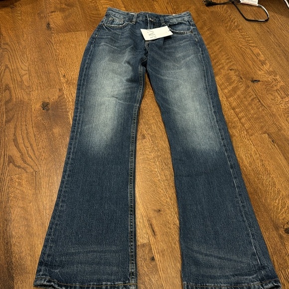 NWT Zara Women’s Boot Cut Jeans Blue Size 2 - Picture 2 of 7